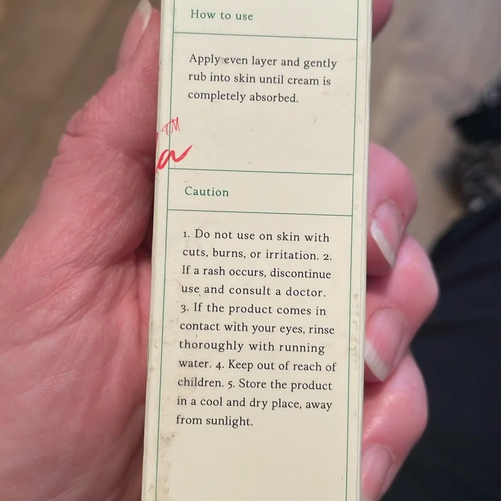 Calming cream NIB
